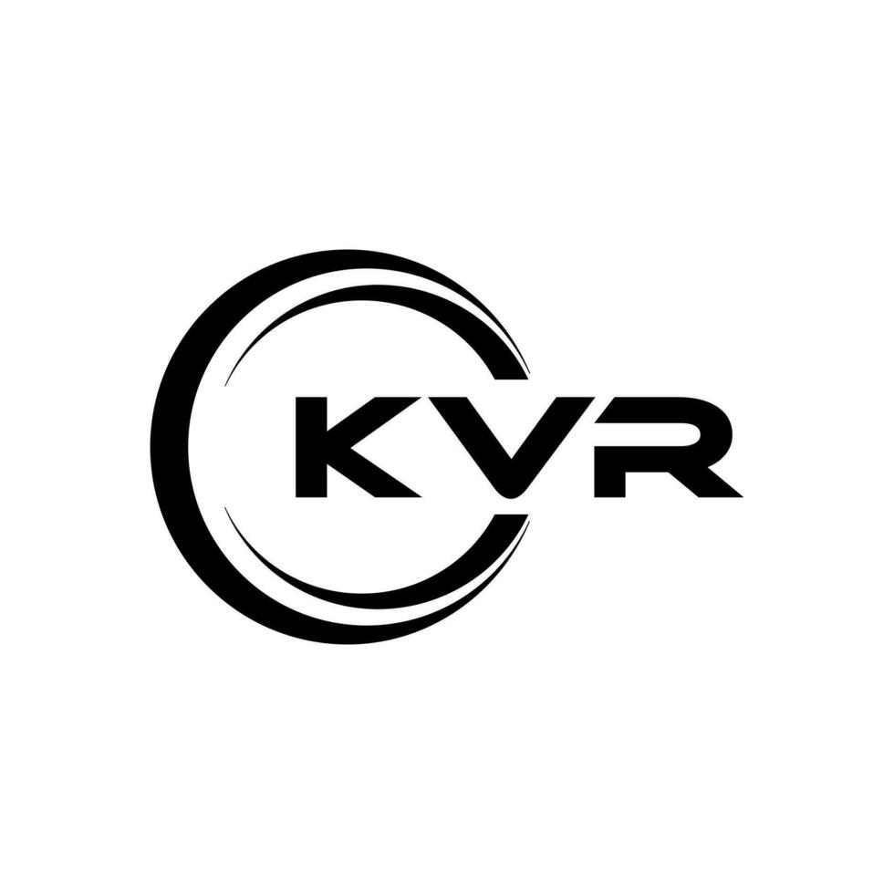 kvr Logo Design, Inspiration zum ein einzigartig Identität. modern Eleganz und kreativ Design. Wasserzeichen Ihre Erfolg mit das auffällig diese Logo. vektor