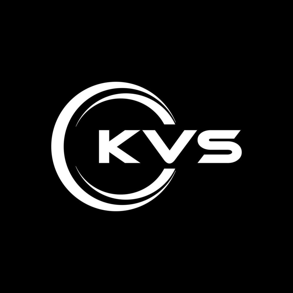 kvs logotyp design, inspiration för en unik identitet. modern elegans och kreativ design. vattenmärke din Framgång med de slående detta logotyp. vektor