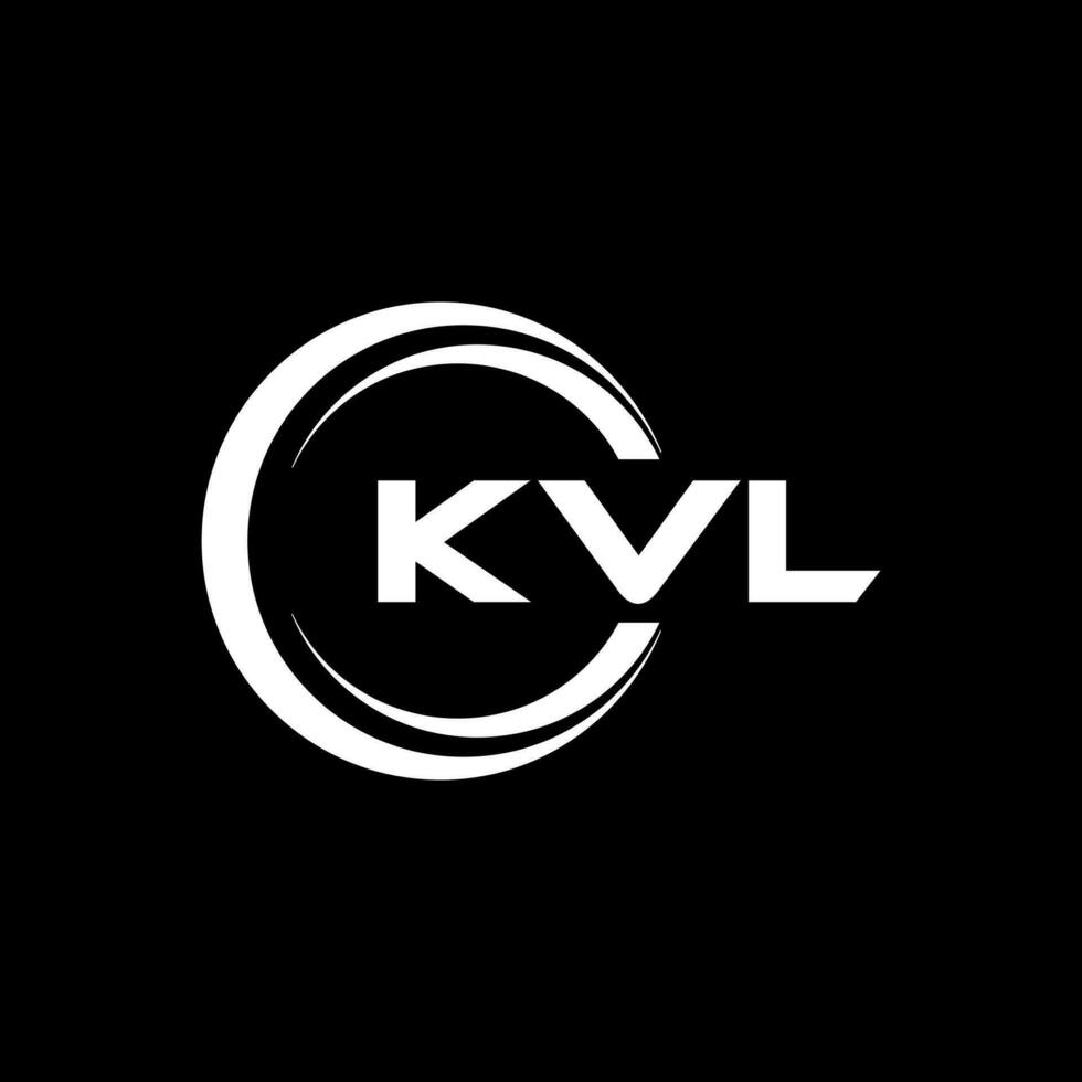 kvl logotyp design, inspiration för en unik identitet. modern elegans och kreativ design. vattenmärke din Framgång med de slående detta logotyp. vektor