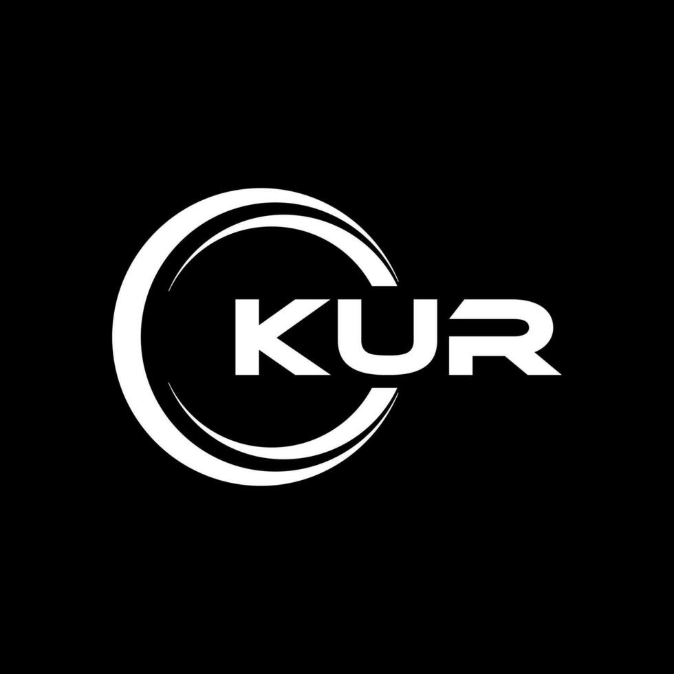 kur Logo Design, Inspiration zum ein einzigartig Identität. modern Eleganz und kreativ Design. Wasserzeichen Ihre Erfolg mit das auffällig diese Logo. vektor