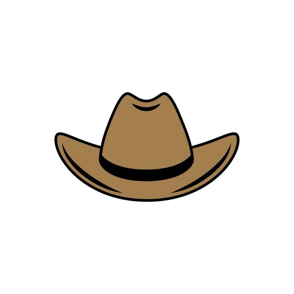 cowboy hatt ikon vektor. väst illustration tecken. texas symbol eller logotyp. vektor