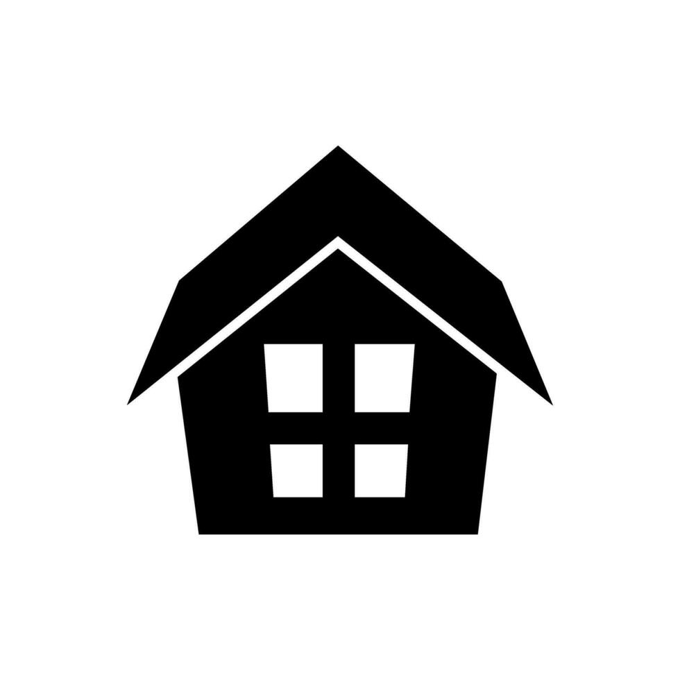 Haus Vektor Symbol. Zuhause Illustration unterzeichnen. Gebäude Symbol.