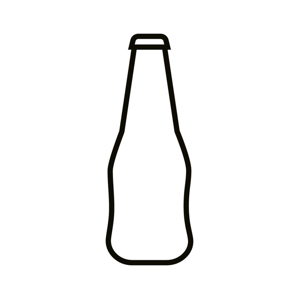 Flasche Symbol Vektor. Flasche zum Wasser Illustration unterzeichnen. Flasche von Alkohol Symbol oder Logo. vektor