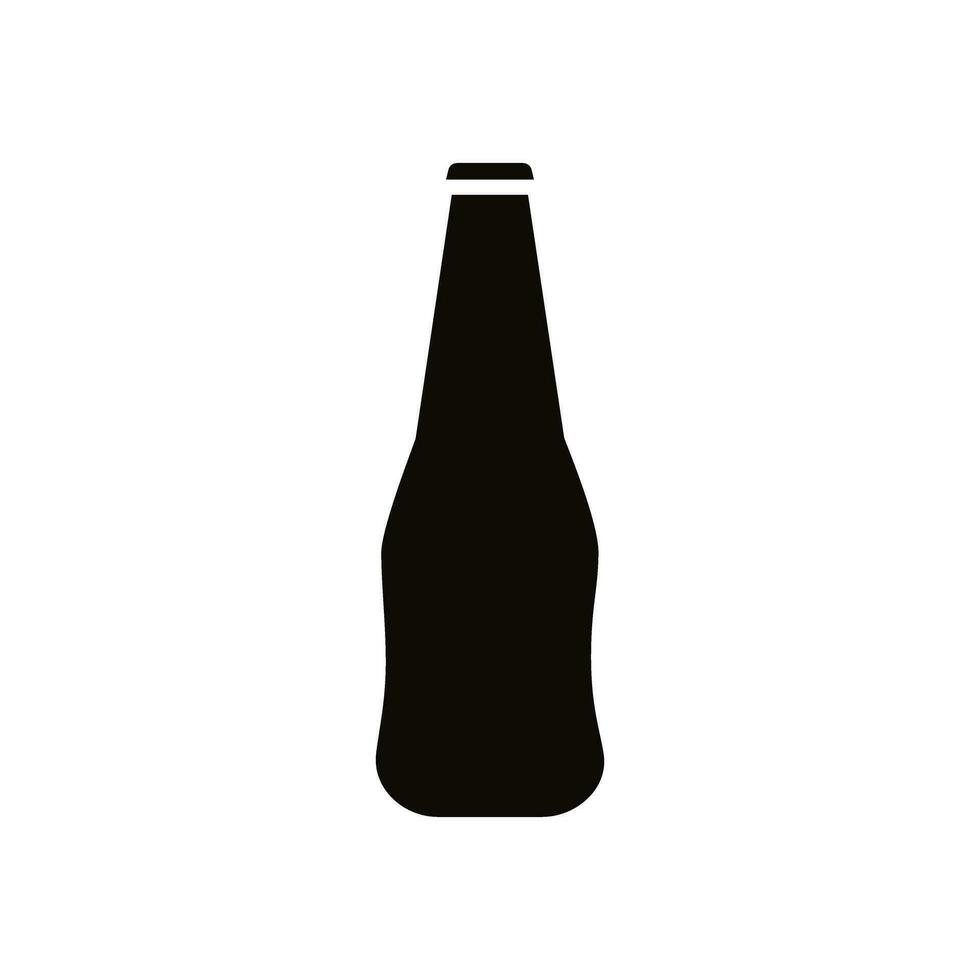 flaska ikon vektor. flaska för vatten illustration tecken. flaska av alkohol symbol eller logotyp. vektor