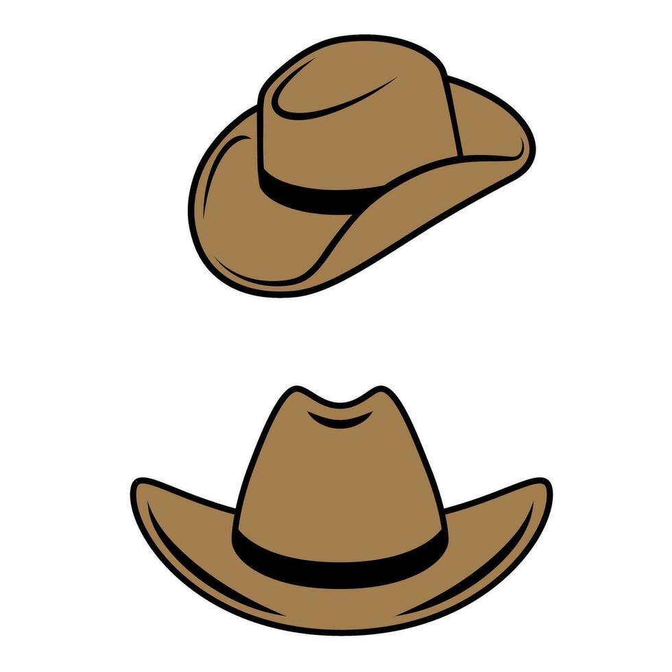 cowboy hatt ikon vektor. väst illustration tecken. texas symbol eller logotyp. vektor