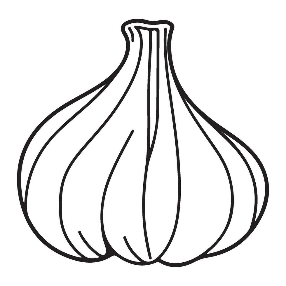 Knoblauch Birne, Knoblauch Symbol, Gemüse zum Kochen und Würze vektor