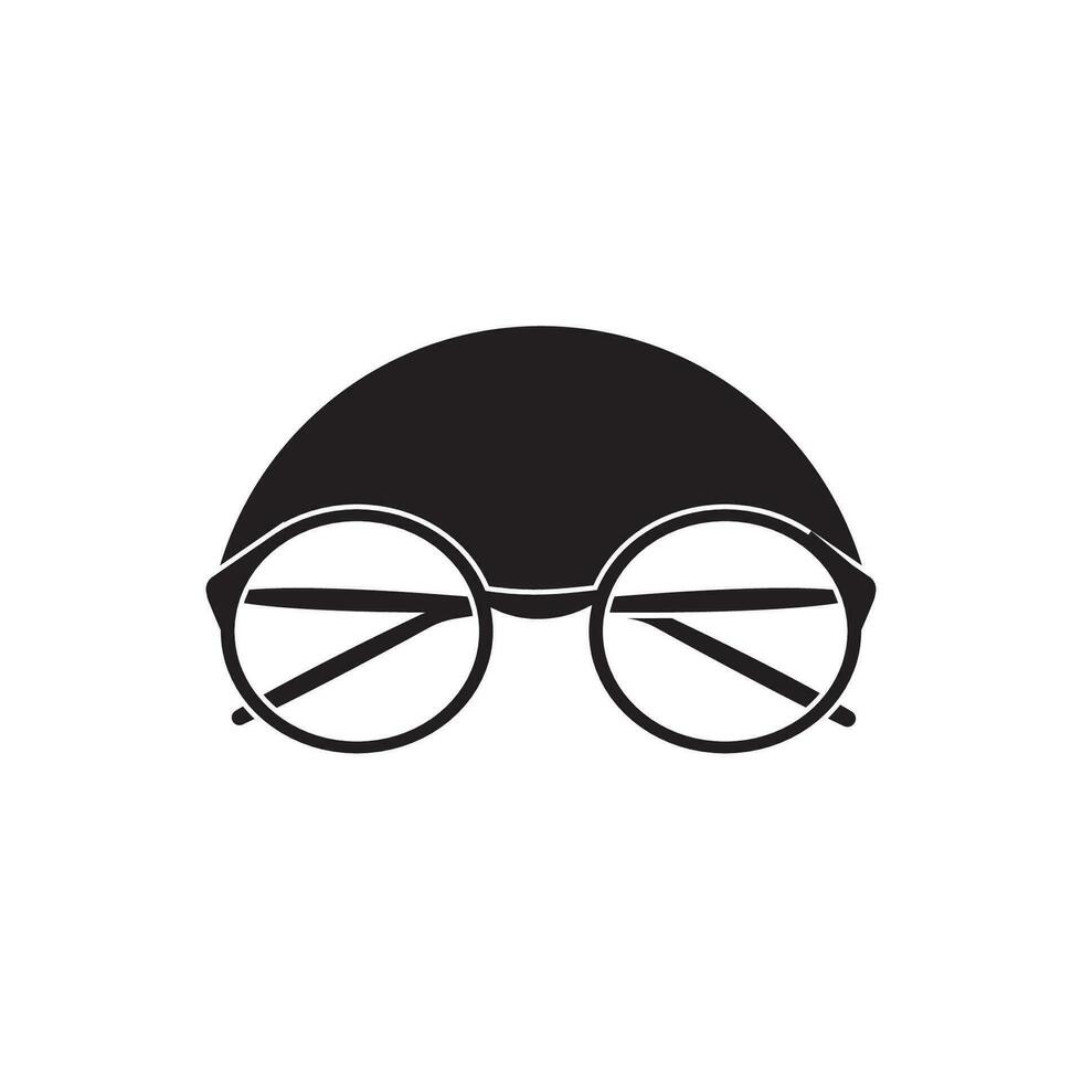 Brille Symbol Vektor flaches Design