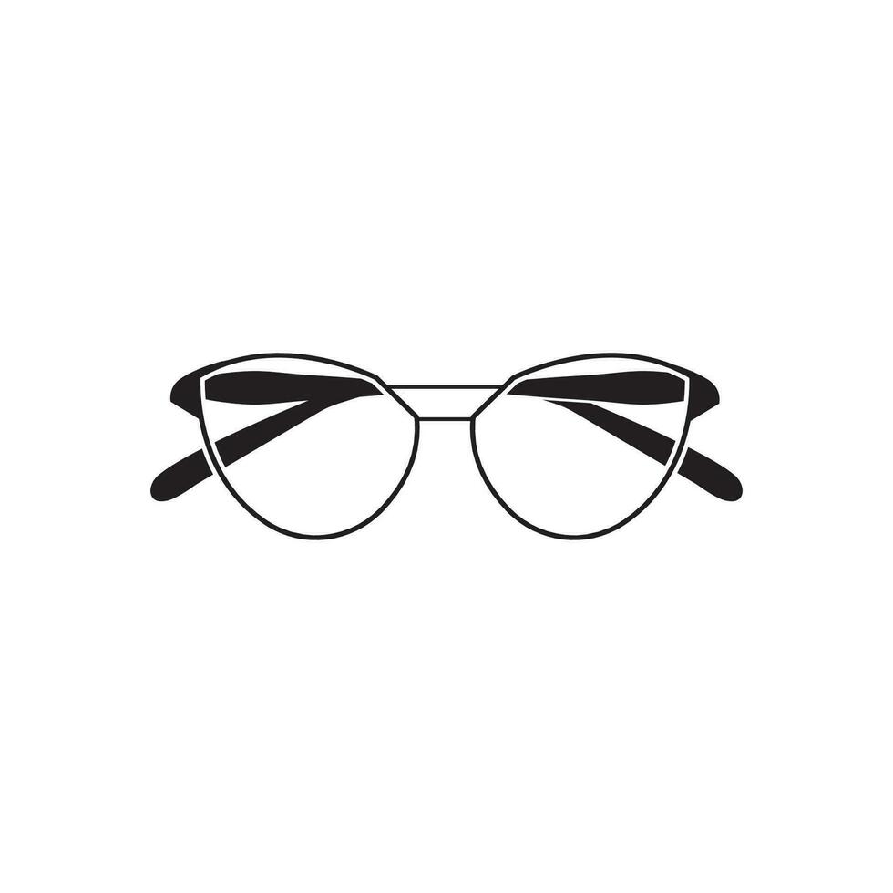 Brille Symbol Vektor flaches Design