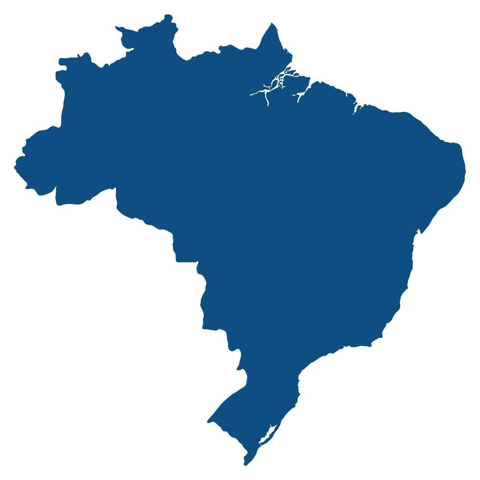 Brasilien Karte mit administrative Regionen. Latein Karte. Brasilianer Karte. vektor