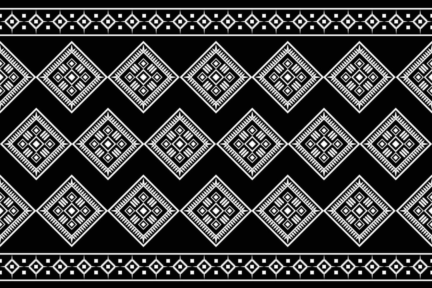 ethnisch Ikat Stoff Muster geometrisch Stil.afrikanisch Ikat Stickerei ethnisch orientalisch Muster schwarz Hintergrund. abstrakt, Vektor, Illustration. Textur, Kleidung, Rahmen, Dekoration, Teppich, Motiv. vektor