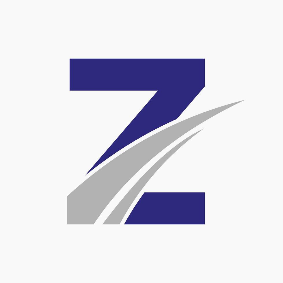 z Logo, z Brief Logo Design Vorlage vektor