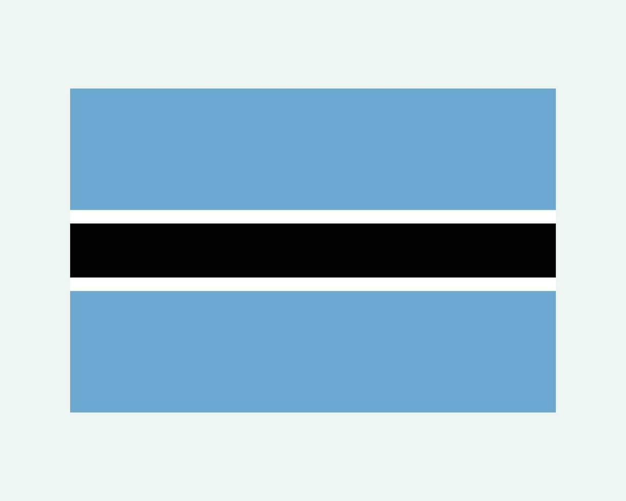 National Flagge von Botswana. Batswana motswana Land Flagge. Republik von Botswana detailliert Banner. eps Vektor Illustration Schnitt Datei.