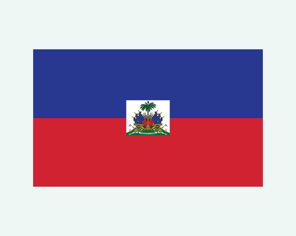 National Flagge von Haiti. haitianisch Land Flagge. Republik von Haiti detailliert Banner. eps Vektor Illustration.