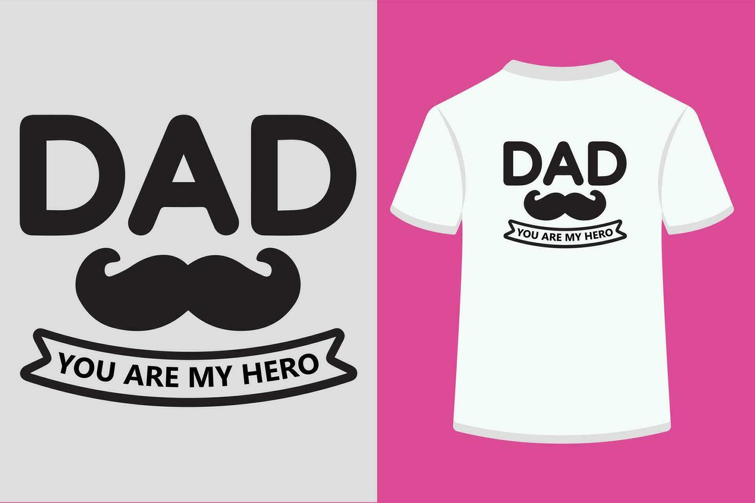 Papa Sie sind meine Held Vektor T-Shirt Design.