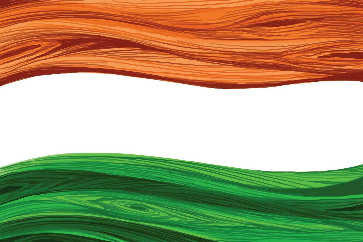 indisk tricolor flagga tema oberoende dag firande kort bakgrund vektor