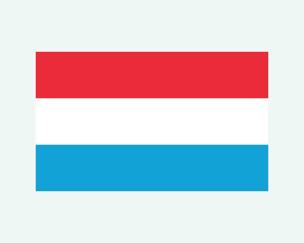 National Flagge von Luxemburg. Luxemburger Land Flagge. großartig Herzogtum von Luxemburg detailliert Banner. eps Vektor Illustration Schnitt Datei.