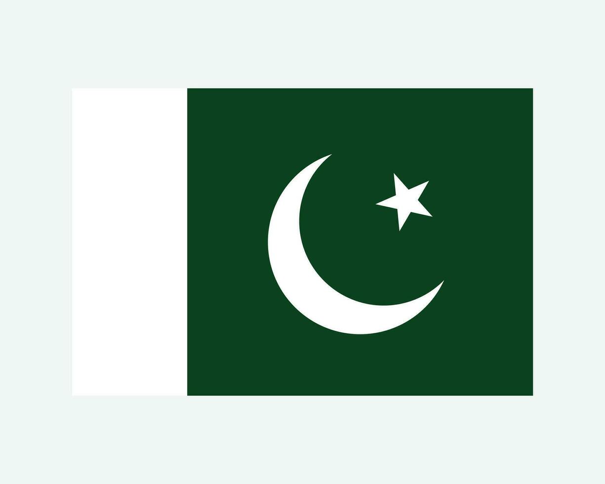 nationell flagga av pakistan. pakistansk Land flagga. islamic republik av pakistan detaljerad baner. eps vektor illustration skära fil.