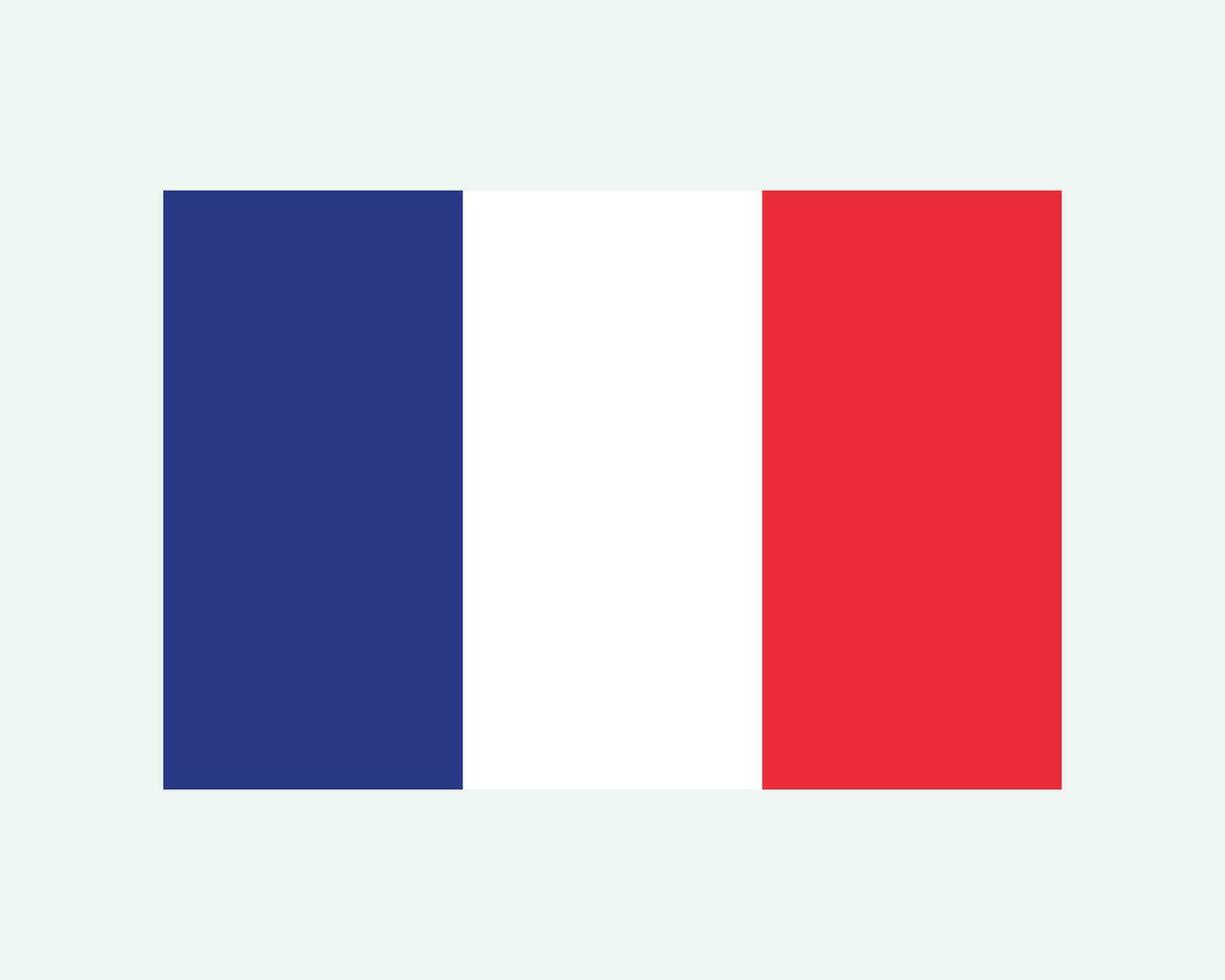 National Flagge von Frankreich. Französisch Land Flagge. Französisch Republik detailliert Banner. eps Vektor Illustration Schnitt Datei.