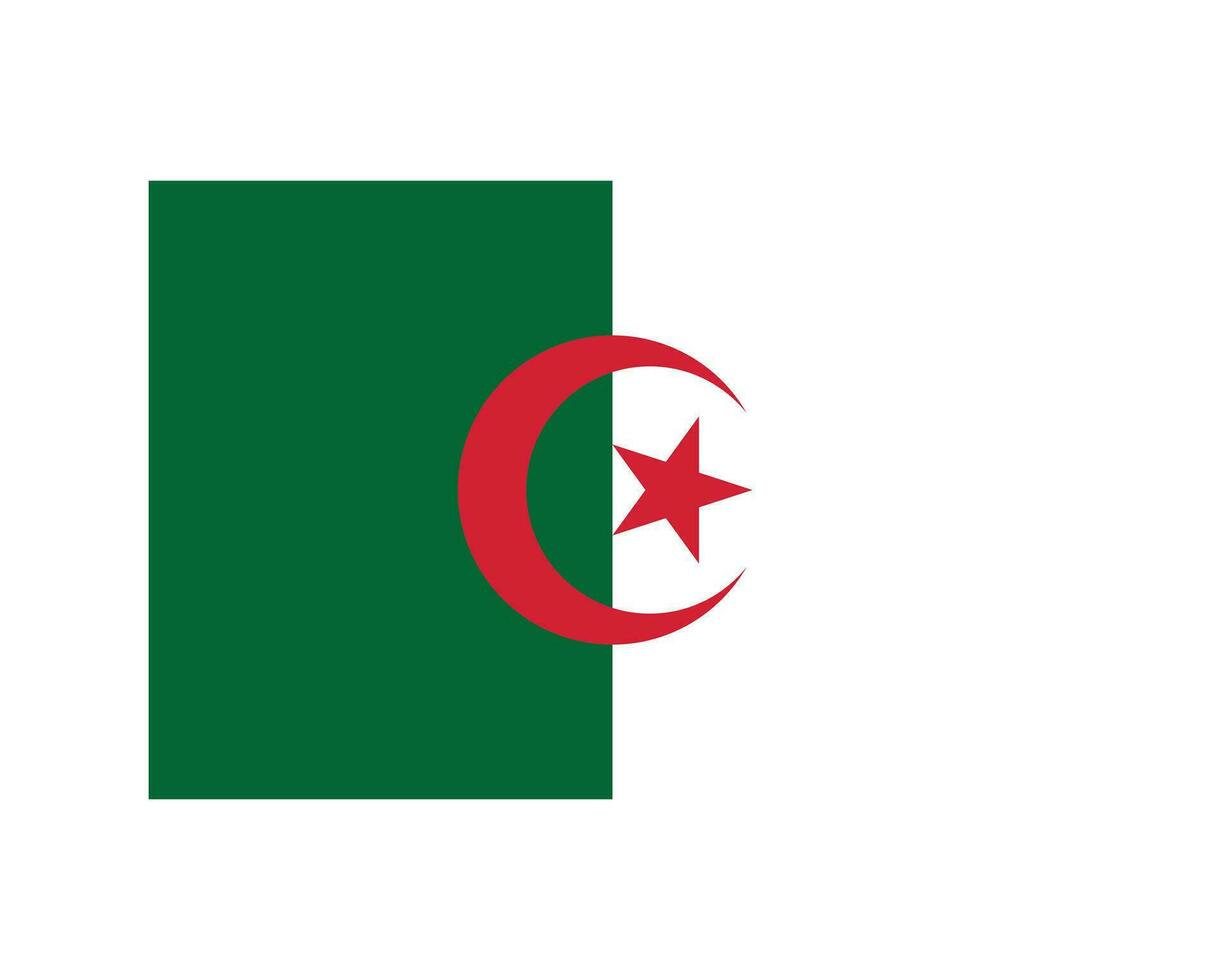 nationell flagga av Algeriet. algerier Land flagga. människors demokratisk republik av algeriet detaljerad baner. eps vektor illustration skära fil