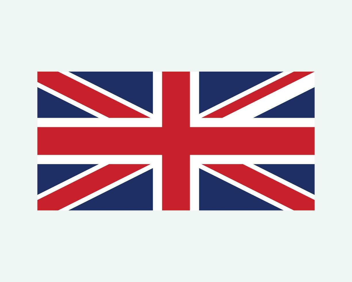 nationell flagga av förenad rike. brittiskt Land flagga. förenad rike av bra storbritannien och nordlig irland detaljerad baner. eps vektor illustration skära fil.