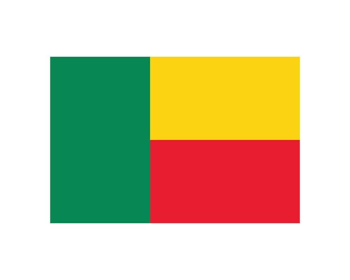 nationell flagga av benin. beninska Land flagga. republik av benin. eps vektor illustration skära fil.