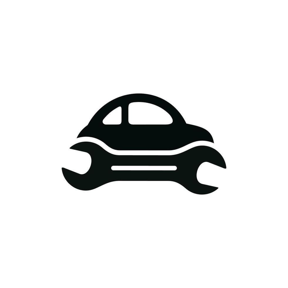 Auto Bedienung Symbol isoliert auf Weiß Hintergrund vektor