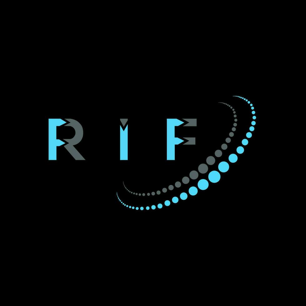 rif Brief Logo kreativ Design. rif einzigartig Design. vektor