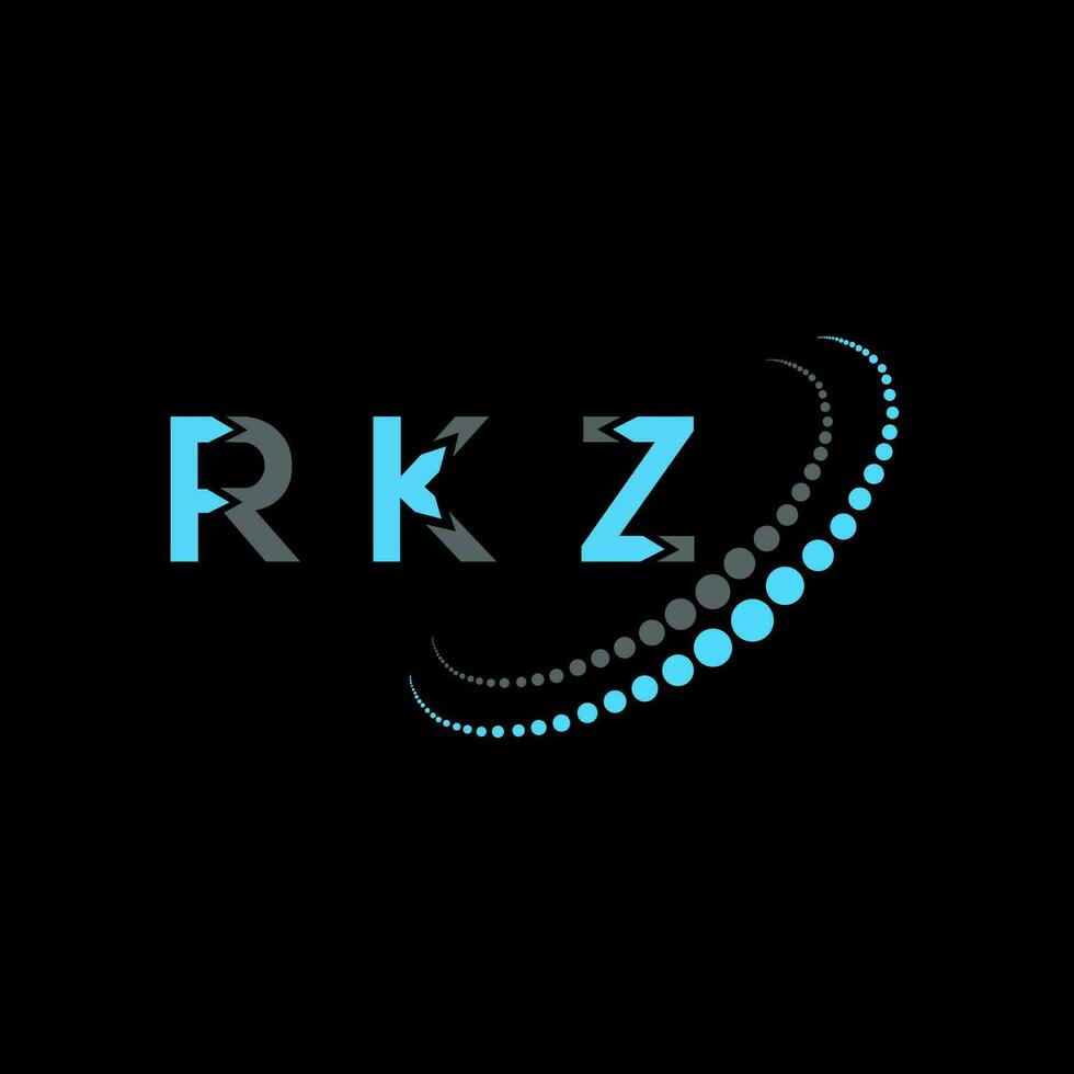 rkz brev logotyp kreativ design. rkz unik design. vektor