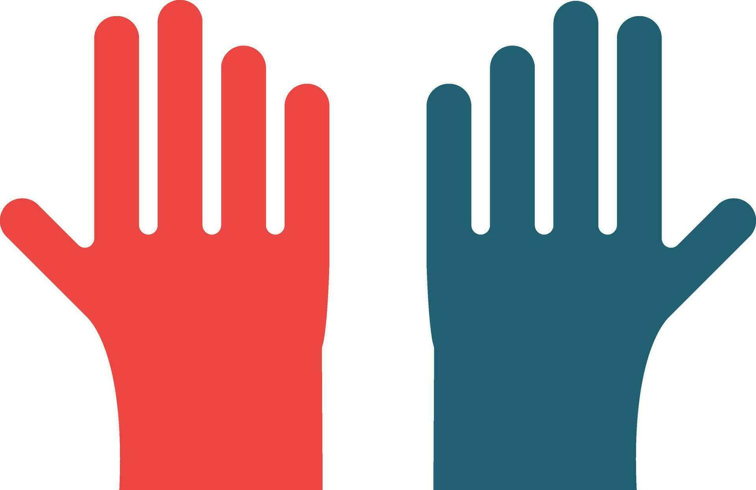 Reinigung Handschuhe Glyphe zwei Farbe Symbol zum persönlich und kommerziell verwenden. vektor
