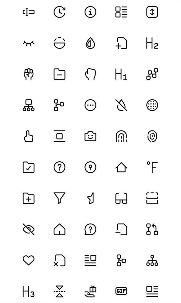 Schnittstelle wesentlich verbunden Vektor Linie Symbole einfach Satz. enthält Symbole mögen Wetter Symbol, Pfeil Symbol, bearbeiten Symbol, ausrichten Symbol, sperren Symbol, sperren Symbol und viele mehr. editierbar Schlaganfall. 32x32 Pixel perfekt