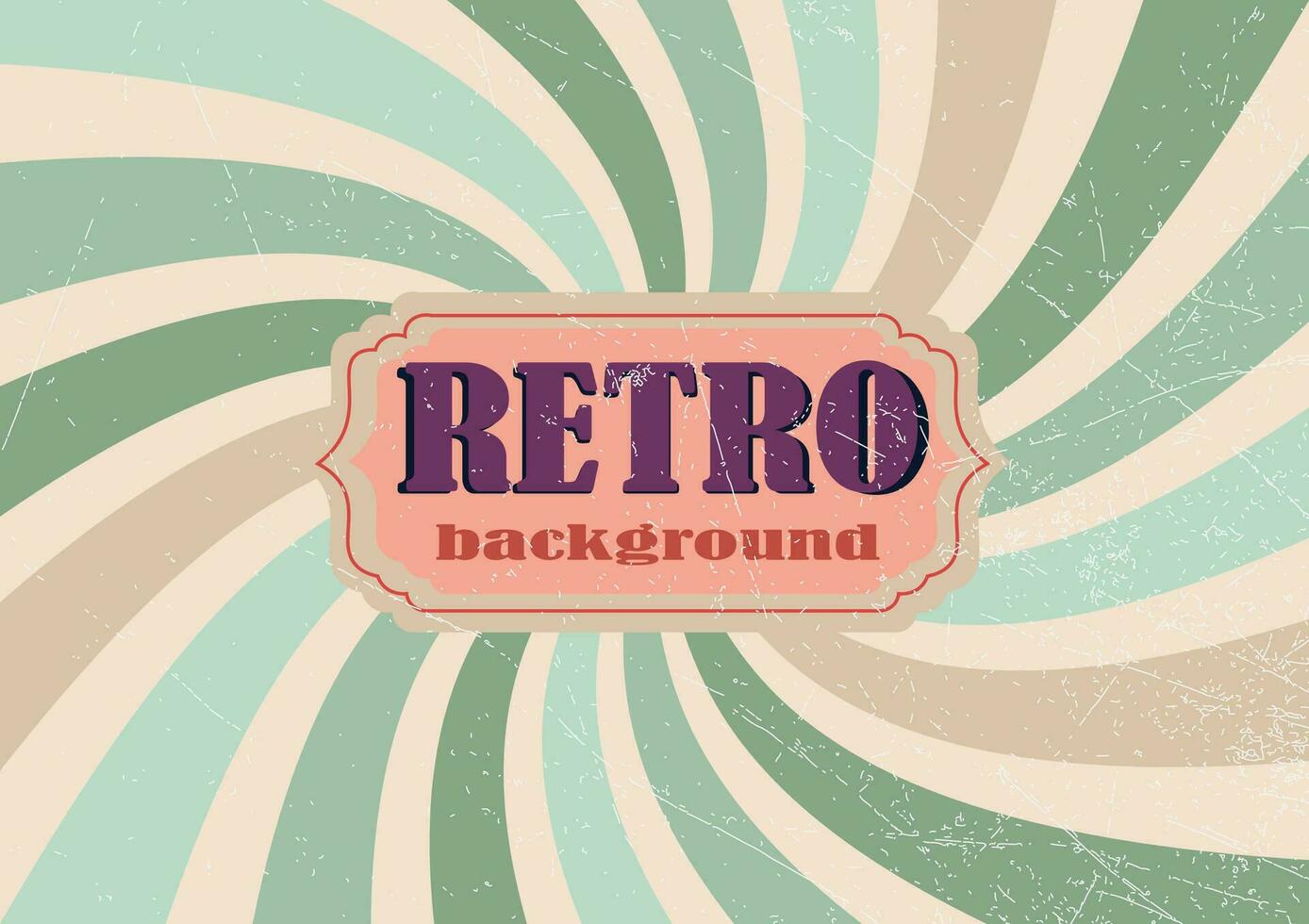 alt Vektor retro Jahrgang Beschriftung auf Sonne Strahlen Hintergrund .klassisch Jahrgang retro Strahlen Hintergrund. abstrakt Retro, Sonnenstrahl, geometrisch Muster, funky Hippie, klassisch Jahrgang retro Strahlen Hintergrund