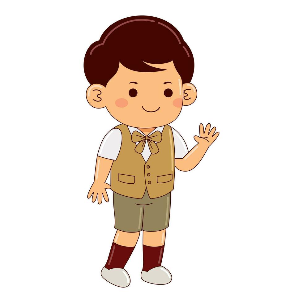 Kinder tragen Japan Schule Uniform vektor
