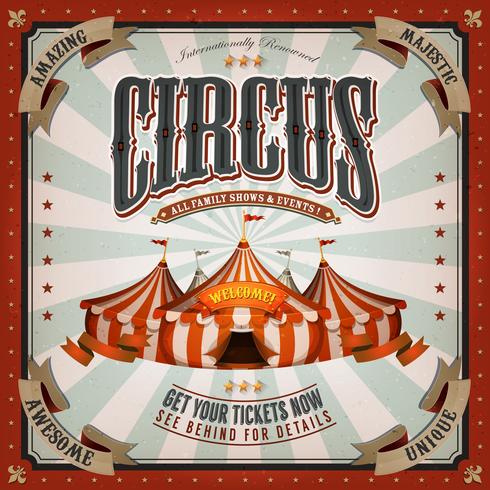 Vintage Circus Bakgrund vektor