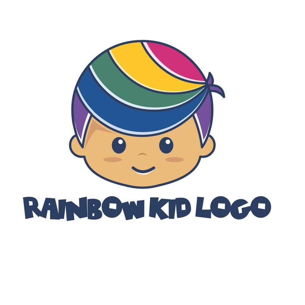 Regenbogen Kind Logo vektor