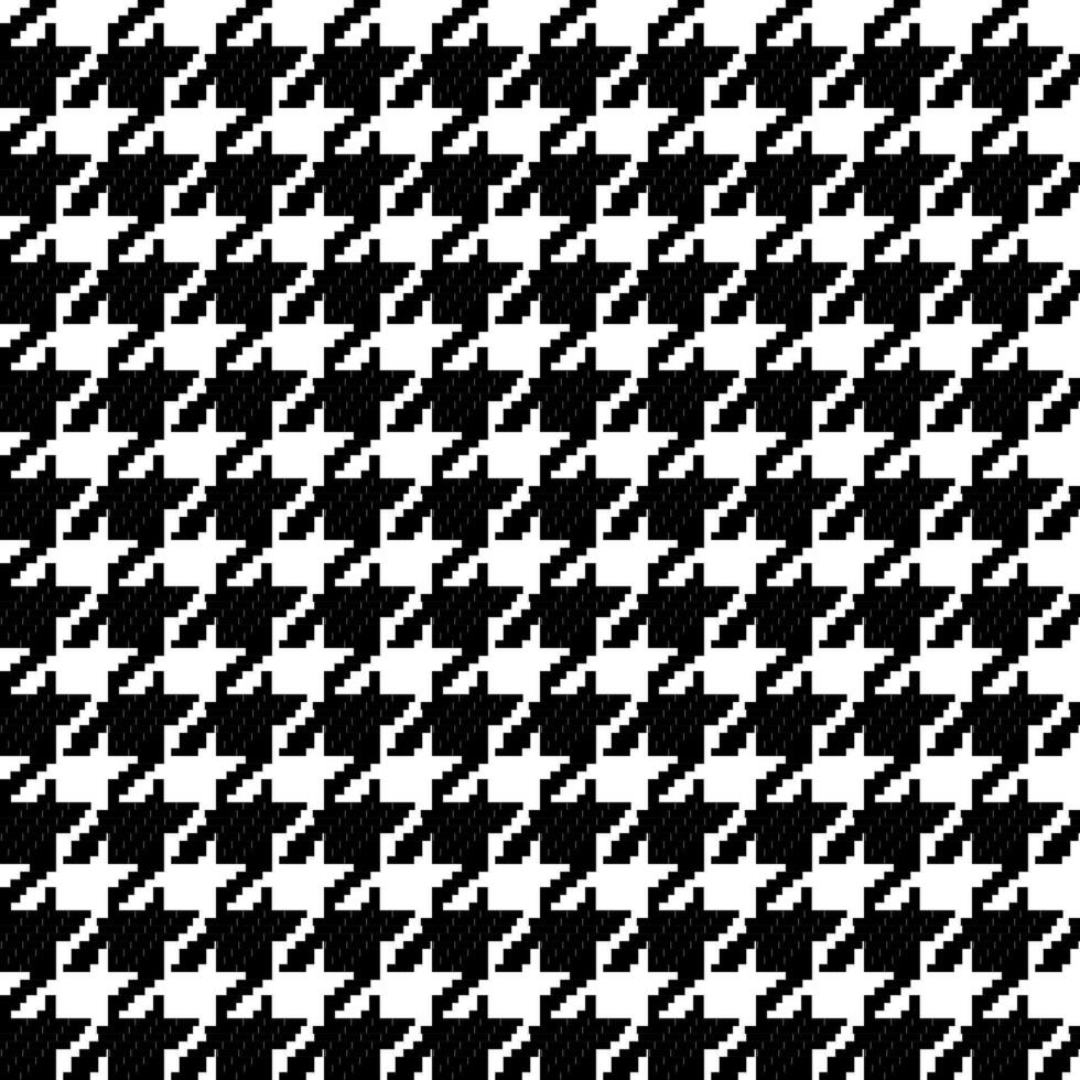 svart och vit mönster anpassat från houndstooth mönster, sömlös mönster. vektor