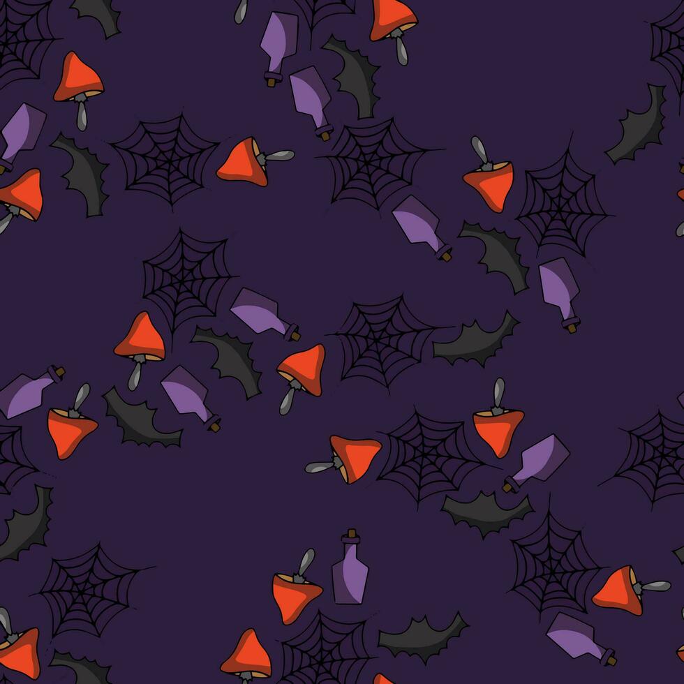 gruselig und süß Halloween nahtlos Muster Kunst verwandeln Ihre Designs mit spuktakulär wiederholbar Muster vektor