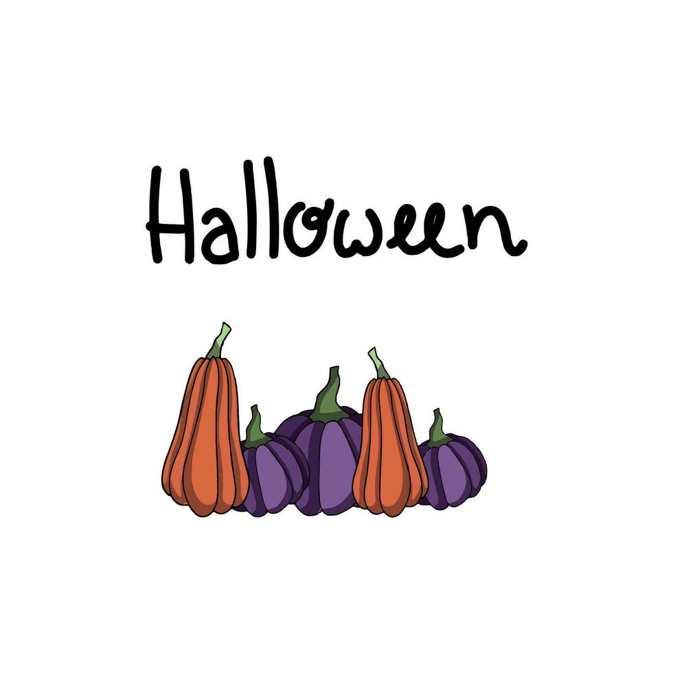 hemskt grymt bra halloween klotter konst läskigt, kuslig, och roligt illustrationer och mönster för Allt din halloween projekt vektor