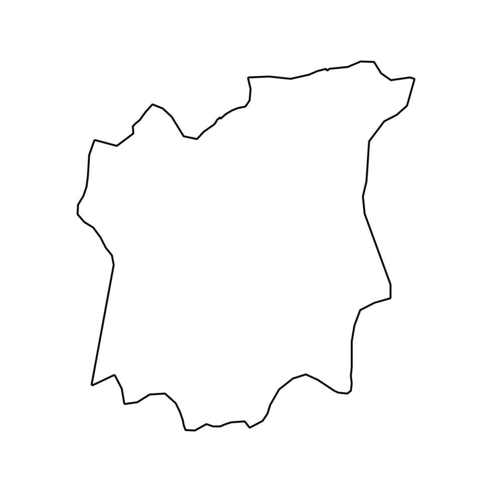 osun stat Karta, administrativ division av de Land av nigeria. vektor illustration.