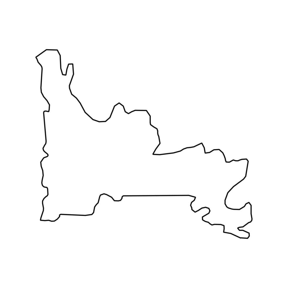 ogun stat Karta, administrativ division av de Land av nigeria. vektor illustration.