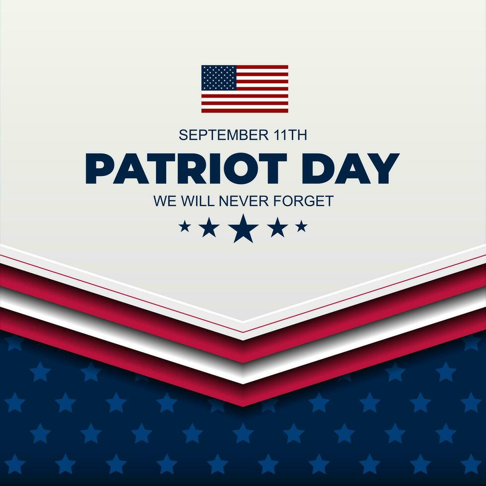 Patriot Tag September 11 .. Hintergrund Vektor Illustration