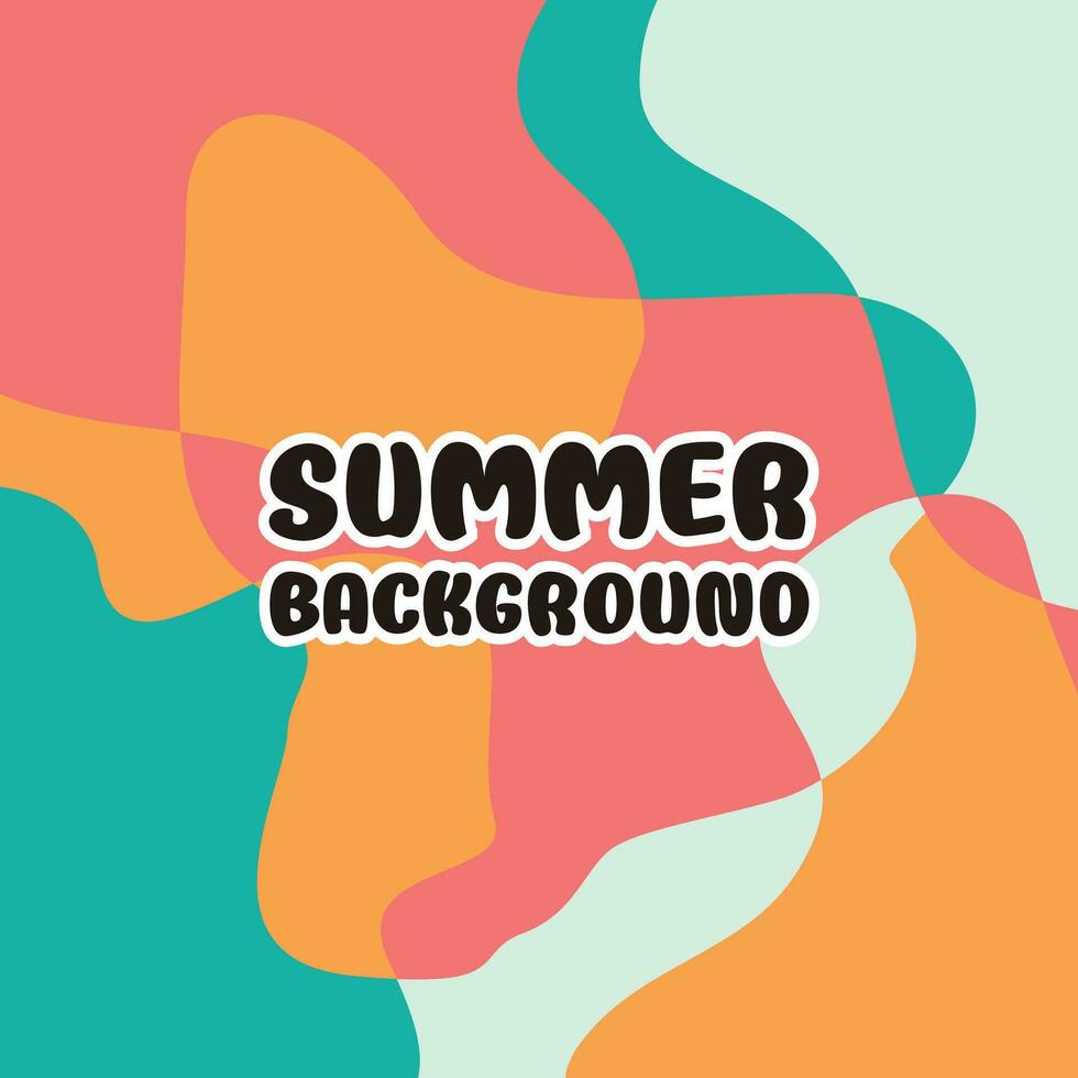 genial abstrakt Muster Sommer- Hintergrund bunt Vektor Design zum Banner Gruß Karten Post