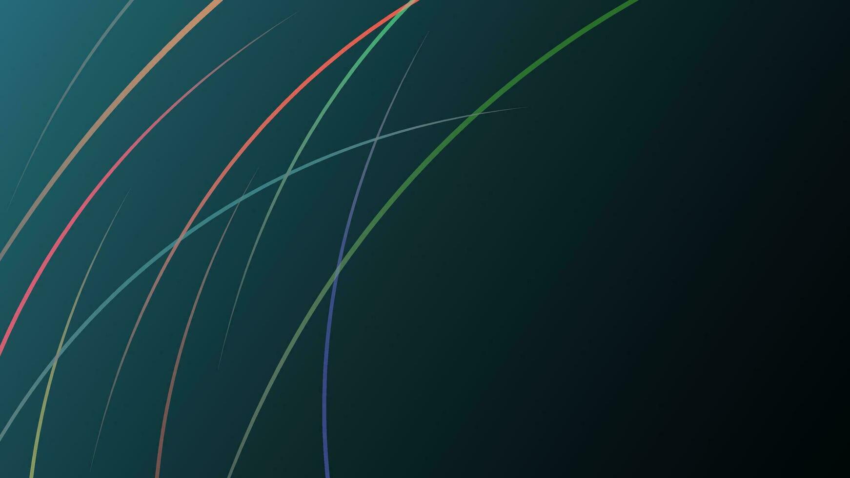 dunkel Grün überlappend Kurve Hintergrund Illustration vektor