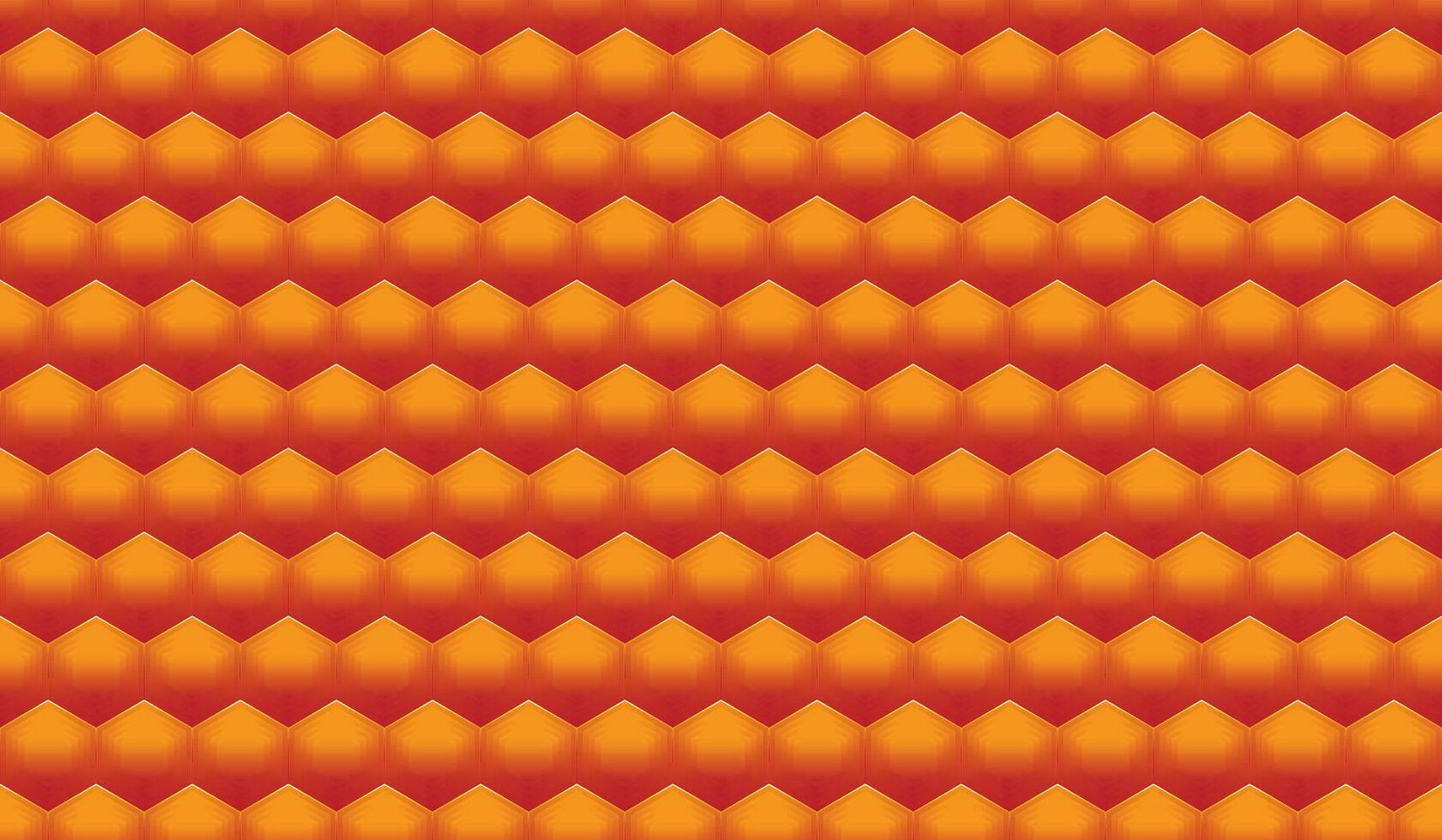 nahtlos geometrisch sechseckig Hintergrund. hoch Qualität Orange verhexen Hintergrund zum Textil- oder Poster vektor