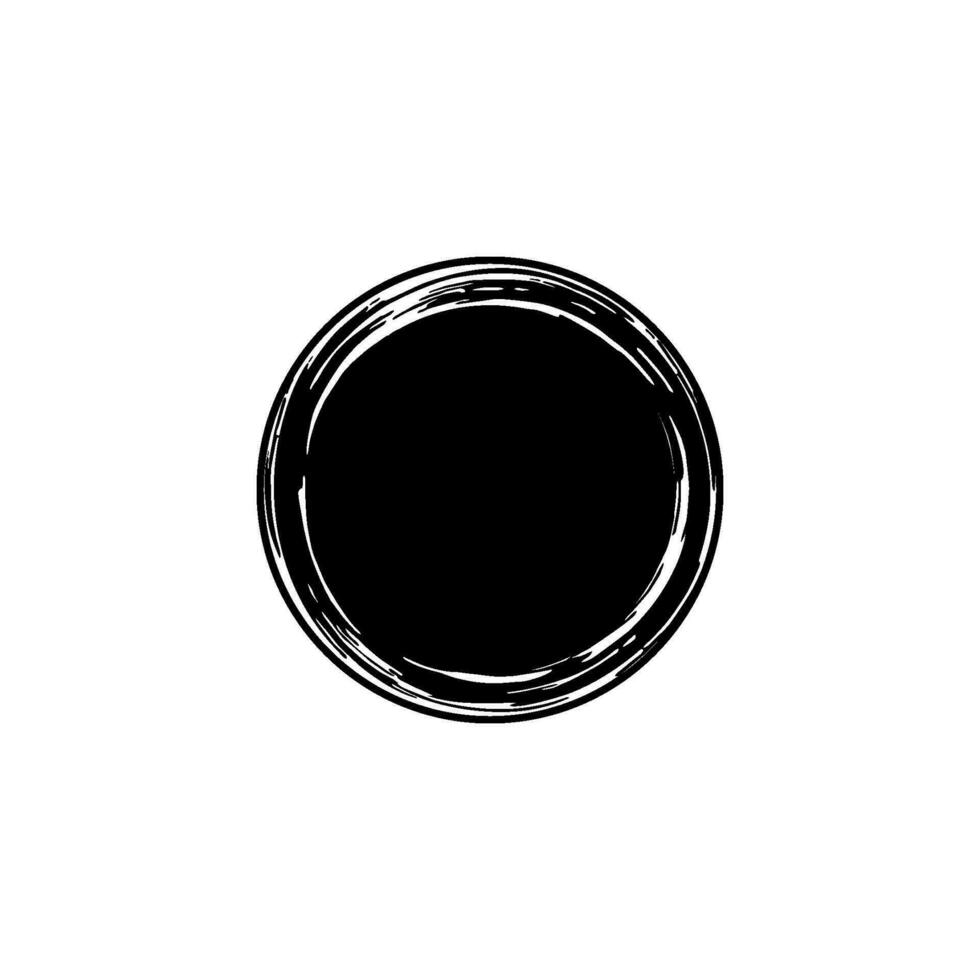 zen cirkel ikon symbol. estetisk cirkel form för logotyp, konst ram, konst illustration, hemsida eller grafisk design element. vektor illustration