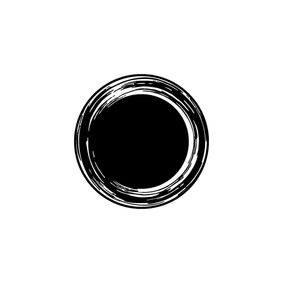 Zen Kreis Symbol Symbol. ästhetisch Kreis gestalten zum Logo, Kunst rahmen, Kunst Illustration, Webseite oder Grafik Design Element. Vektor Illustration