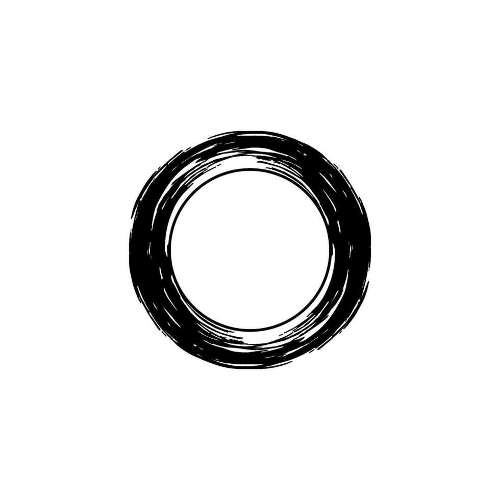 zen cirkel ikon symbol. estetisk cirkel form för logotyp, konst ram, konst illustration, hemsida eller grafisk design element. vektor illustration