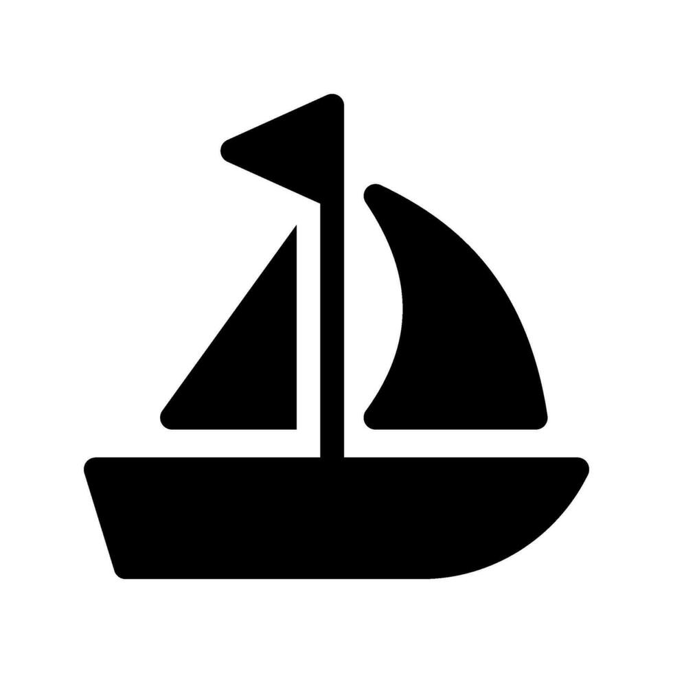 Segeln Schiff Symbol Vektor Symbol Design Illustration