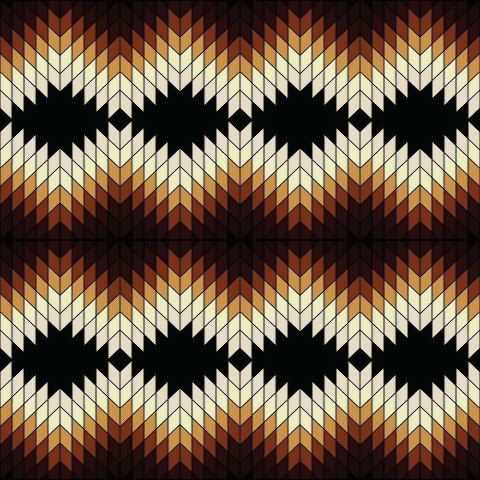 einheimisch Muster amerikanisch Stammes- indisch Ornament Muster geometrisch ethnisch Textil- Textur Stammes- aztekisch Muster navajo Mexikaner Stoff nahtlos vektor