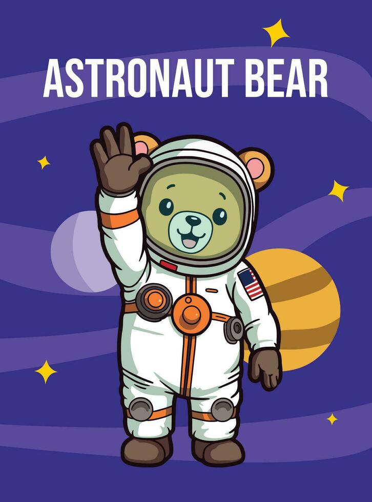 Vektor Illustration, Astronaut tragen, Tier Clip Art