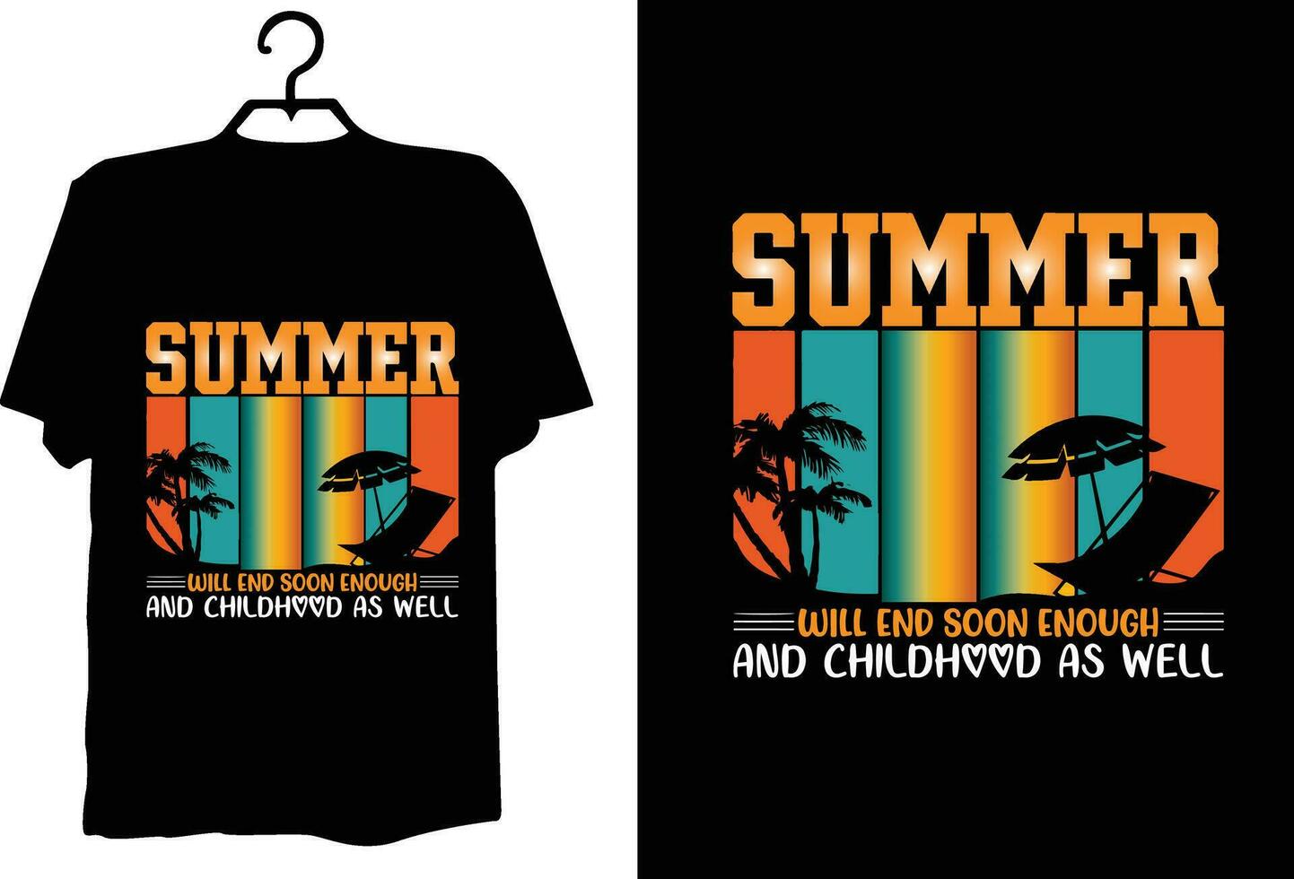 Sommer-T-Shirt-Design vektor